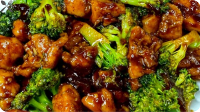 Bourbon Chicken with Broccoli