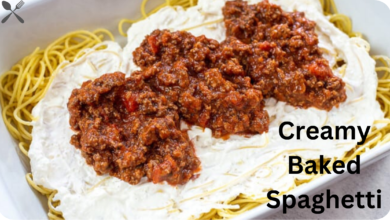 Creamy Baked Spaghetti
