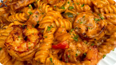 Creamy Chipotle Shrimp and Chorizo Pasta