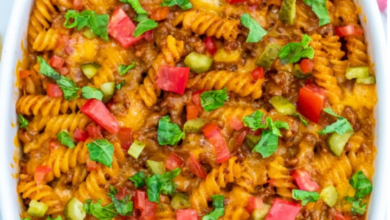 Loaded Cheeseburger Casserole