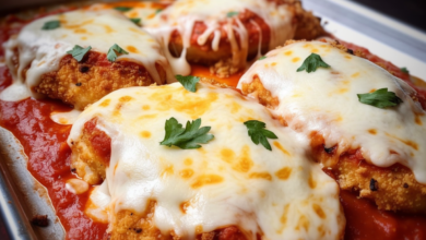Oven-baked chicken parmesan