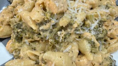 Crockpot Chicken Broccoli Mac and Cheese