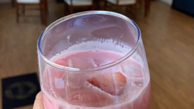Homemade Strawberry Horchata