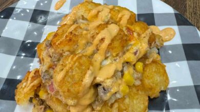 Taco Tater Tot Casserole