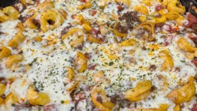 Cheesy Beef Enchilada Tortellini