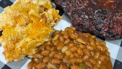 Smoked baked beans