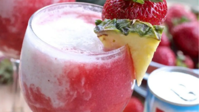 Refreshing Strawberry Piña Colada