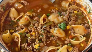 Ground Beef Conchita Soup