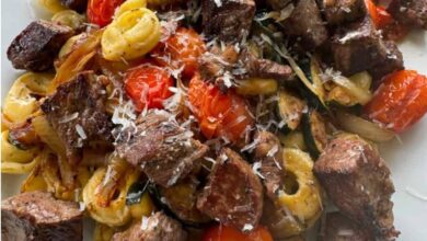 Garlic Parmesan Steak Tortellini