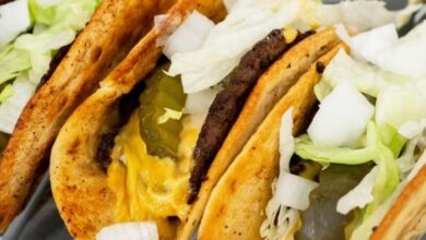 Siri's Smashed Burger Tacos