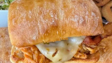 Crockpot BBQ Chicken Ciabatta Sandwiches