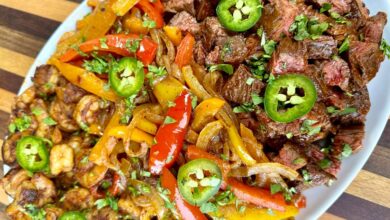 Steak and Shrimp Fajitas