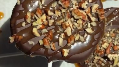 Chocolate covered apple slices