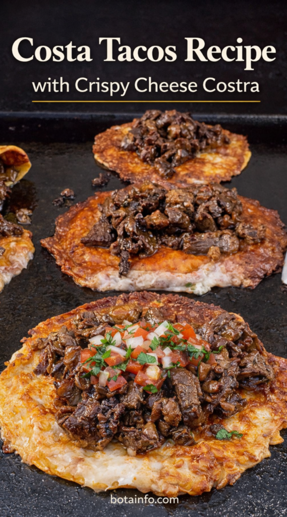Costa Tacos Recipe with Crispy Cheese Costra