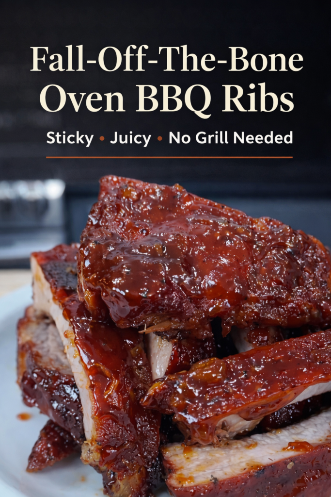 Oven-Baked BBQ Ribs (Fall-Off-The-Bone & Sticky!)