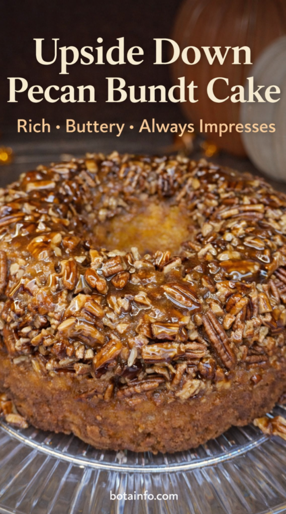 Upside Down Pecan Bundt Cake That Always Impresses