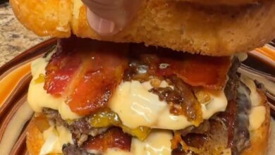 Bacon Cheeseburger on Garlic Toast