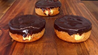 Boston Cream Doughnuts