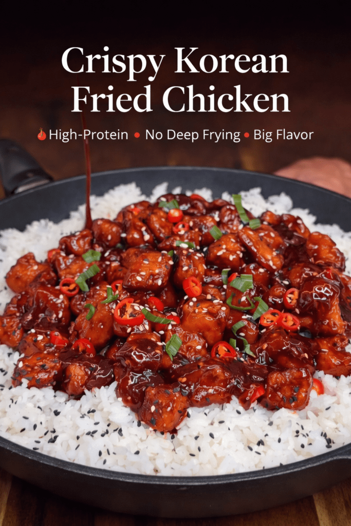 Crispy Korean Fried Chicken (High-Protein & No Deep Frying)