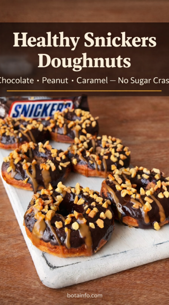 Healthy Snickers Doughnuts That Taste Like Dessert Heaven