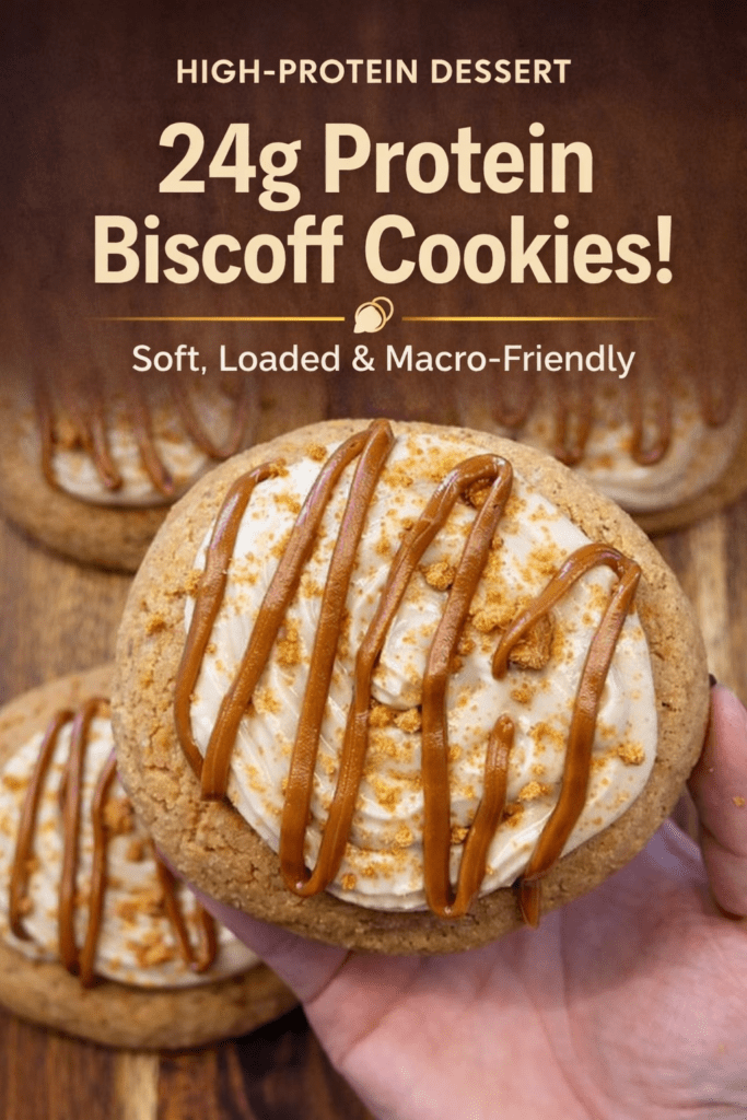 High-Protein Biscoff Cookies (24g Protein!) – Healthy Dessert for Fat Loss & Muscle Gain