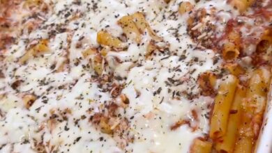 My best go-to for baked ziti