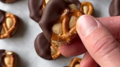 Peanut Butter Chocolate Pretzel Bites