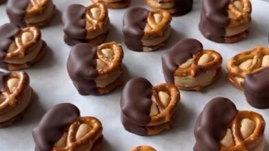Peanut Butter Chocolate Pretzel Bites