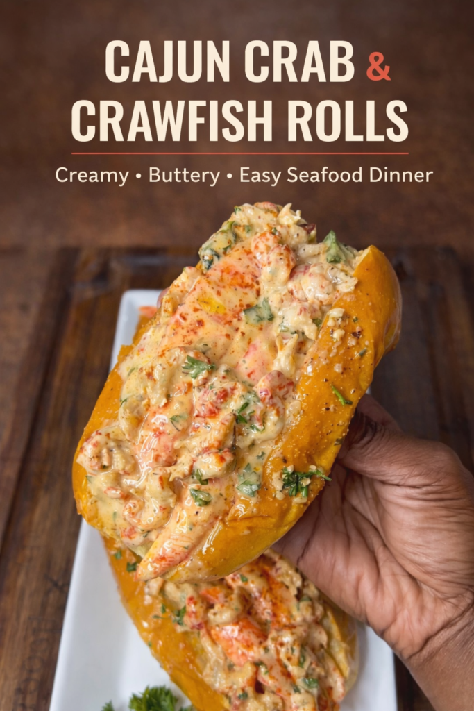 Crab and Crawfish Rolls (Easy Cajun-Style Seafood Recipe)