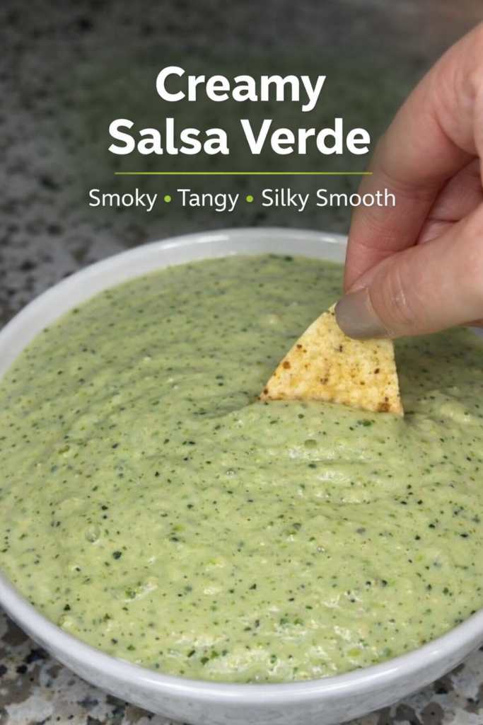 Creamy Salsa Verde – Easy Avocado Green Sauce for Dipping & Drizzling