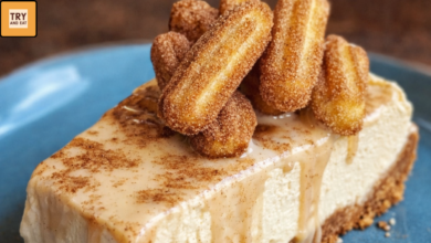 Easy Churro Cheesecake with Cinnamon Drizzle (Creamy & Irresistible Dessert)