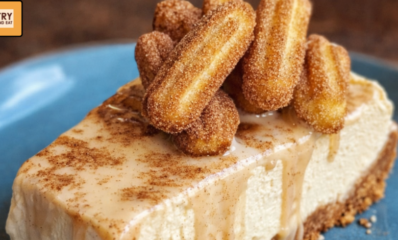 Easy Churro Cheesecake with Cinnamon Drizzle (Creamy & Irresistible Dessert)