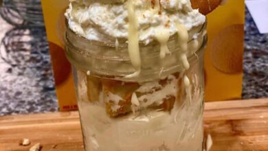 Homemade Banana Pudding Jars