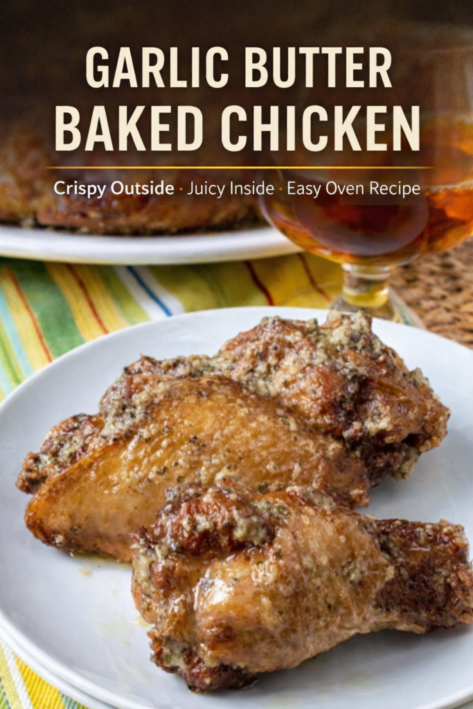 Juicy Garlic Butter Baked Chicken Thighs – Easy Crispy Oven Recipe