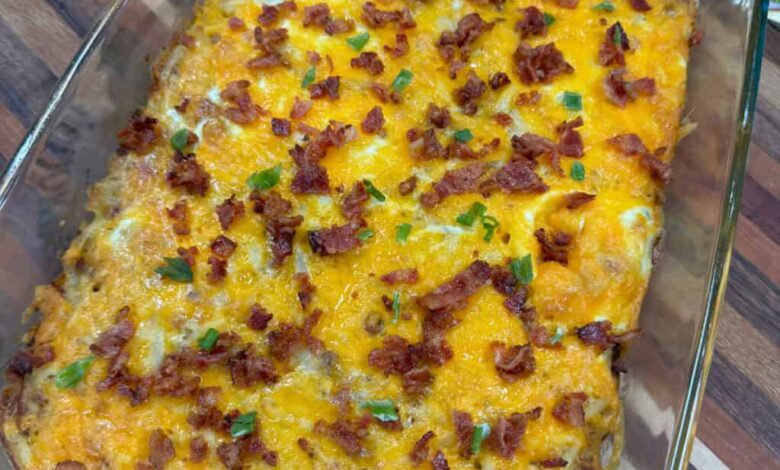 Loaded Hash Brown Breakfast Casserole