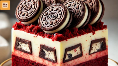 Red Velvet Cookies & Cream Cheesecake Brownies