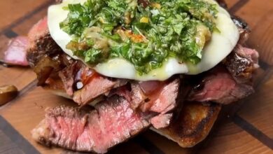 Steak and Chimichurri Sandwich