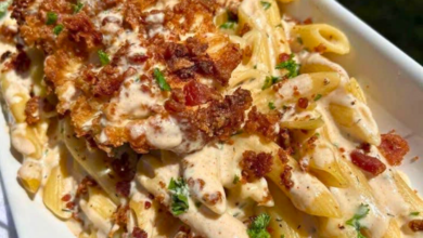 Creamy Chicken Bacon Ranch Alfredo