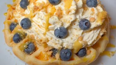 Blueberry Lemon Waffle