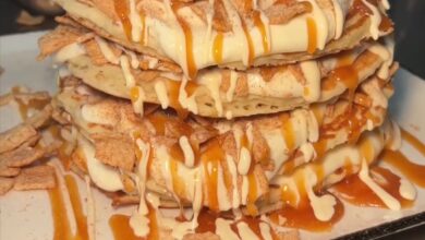Cinnamon Toast Crunch Cheesecake Pancakes