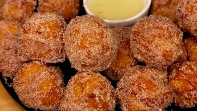 Fried Cinnamon Roll Balls