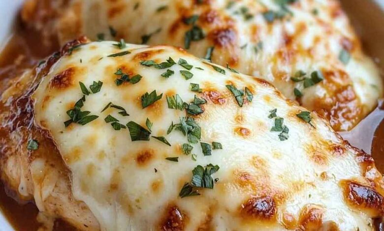 Slow Cooker Cheesy Mozzarella Chicken