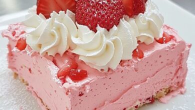 Strawberry Angel Food Cake