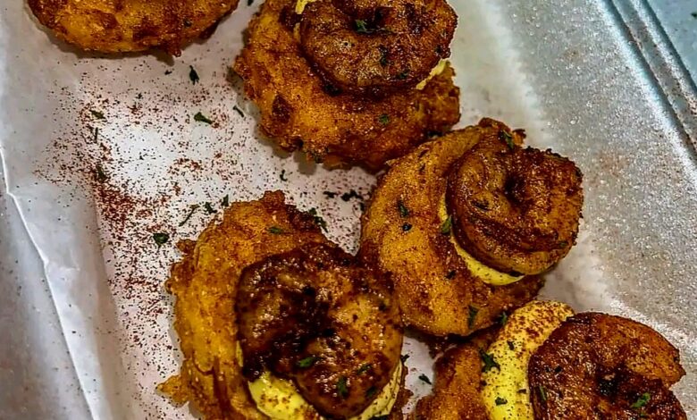 Deep Fried Deviled Eggs