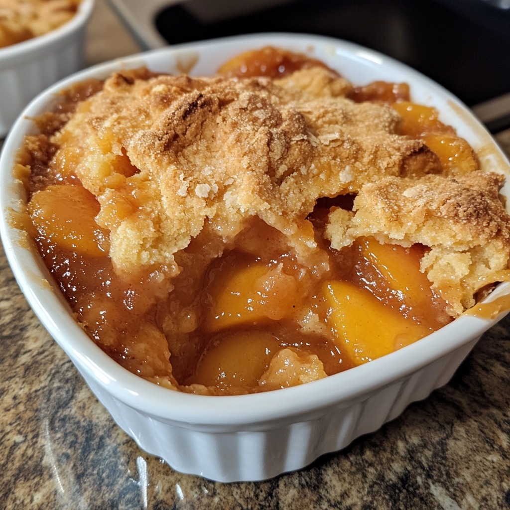 Best Vegan Peach Cobbler