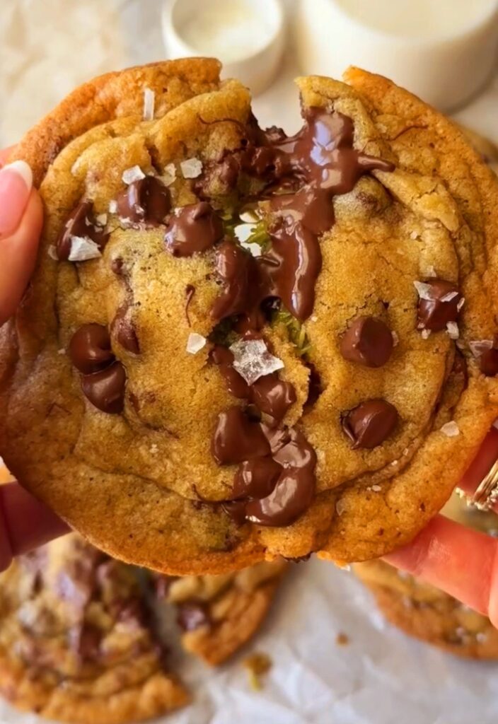 BROWN BUTTER DUBAI CHOCOLATE CHIP COOKIES