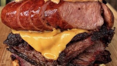 Burger Hotdog and Patty Cheese