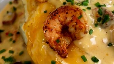 Cajun shrimp loaded potato
