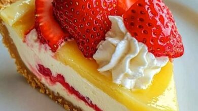 Zesty Strawberry Lemon Cheesecake