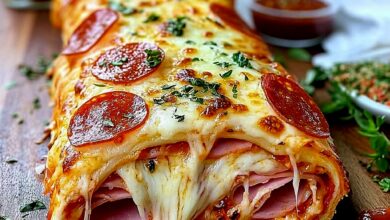 Cheesy Pepperoni Roll-Up